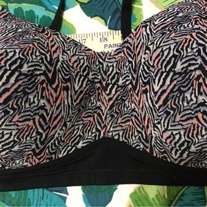 Bandeau Bra Top with padding SZ 40 DDD/ XXL EUC